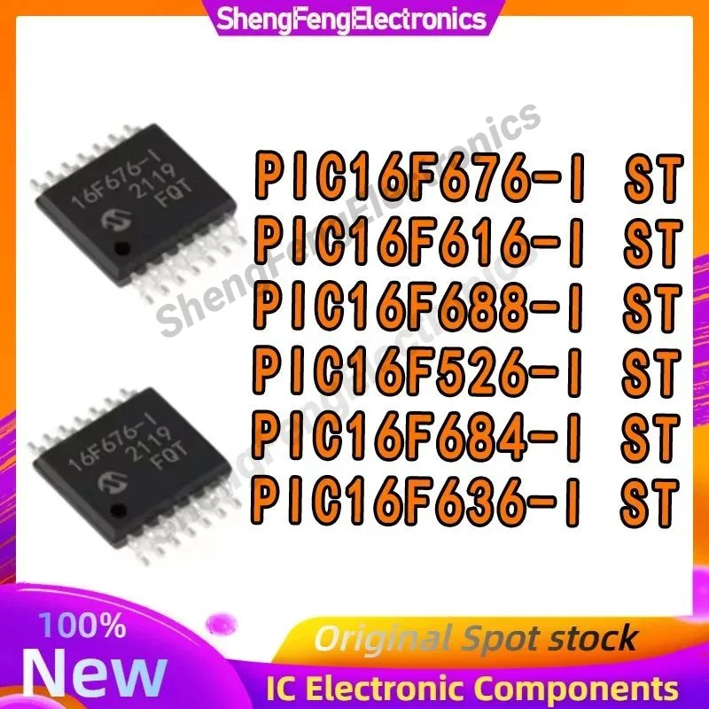 

PIC16F526-I/ST PIC16F616 PIC16F636 PIC16F676 PIC16F684 PIC16F688-I/ST PIC16F IC CHIP TSSOP-14