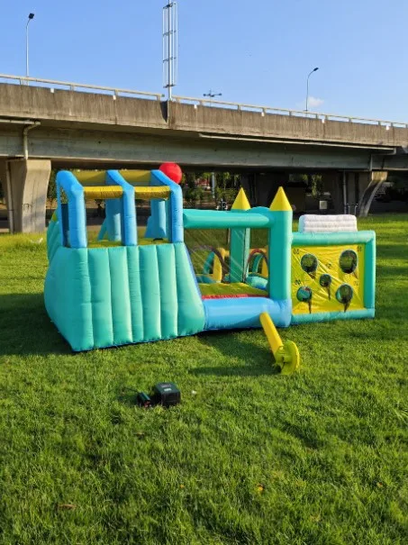 Hot Sale Commercial Inflatable Bounce Castle Combo with Custom Inflatable logo for Party Rental Business Outdoor Play