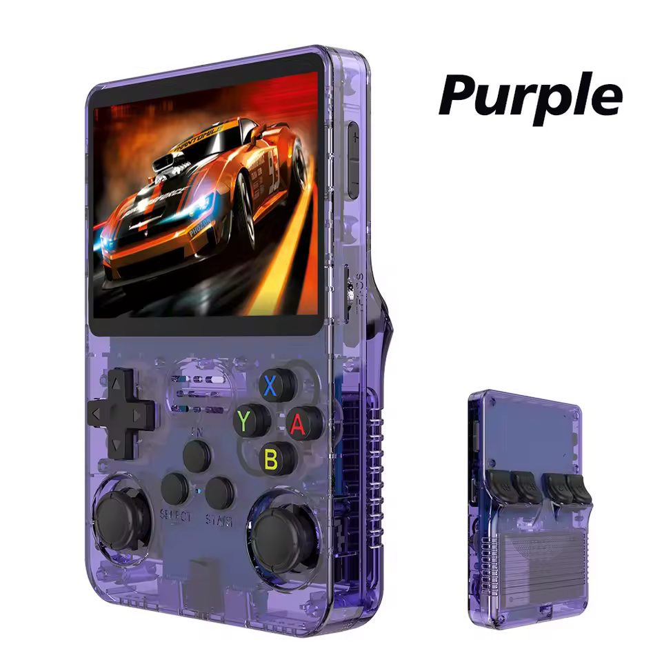 Consola de videojuegos portátil Retro R36S de código abierto, sistema Linux, pantalla IPS de 3,5 pulgadas, reproductor de vídeo portátil de bolsillo, juegos R35S de 64GB