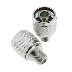 10pcs RF connector N male Plug (male pin) to F female Jack (female pin) adapter Free shipping