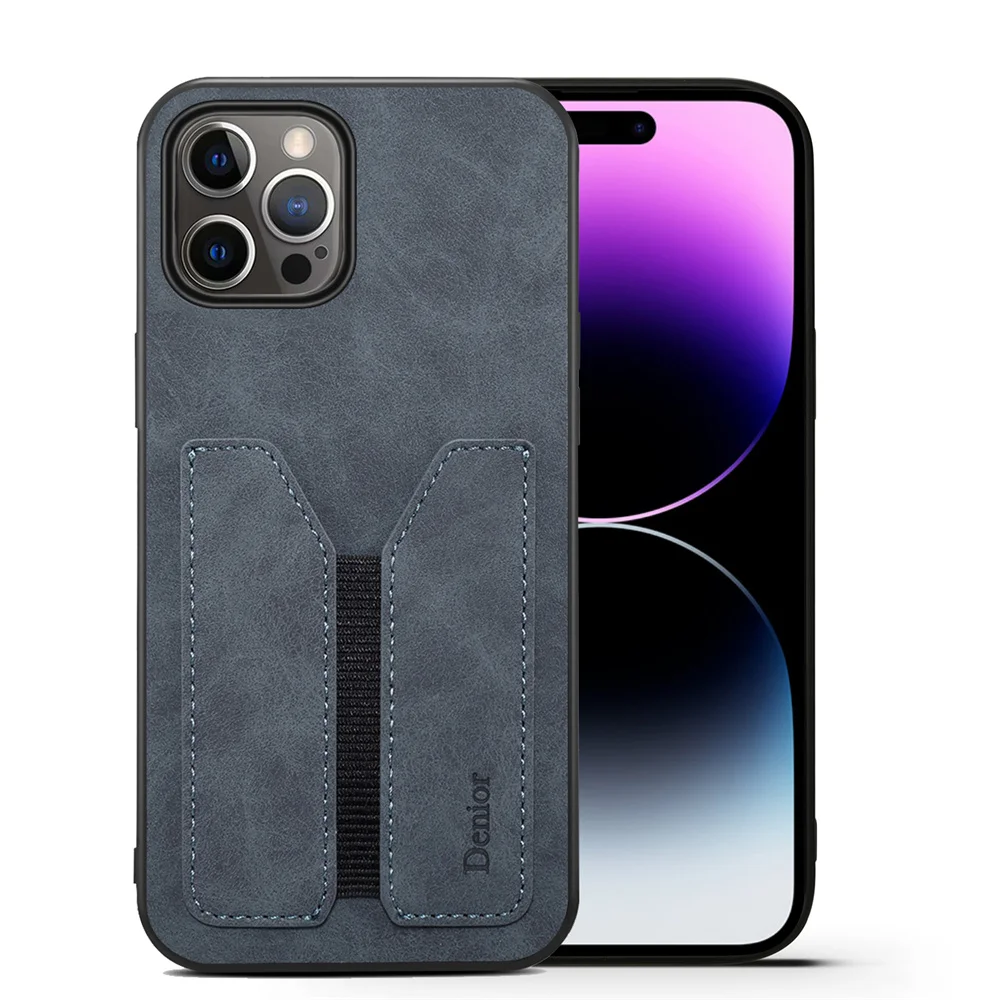 

Роскошный кожаный чехол для iPhone 15/15 Pro/15 Plus/15 Pro Max с карманом для карт, противоударный защитный чехол, мягкий прочный Чехол-бампер