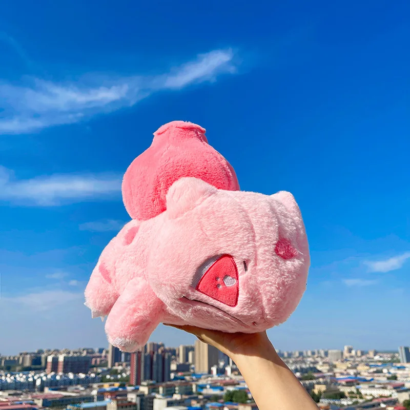 Kawaii الوردي Bulbasaur ألعاب من نسيج مخملي البوكيمون محشوة دمية لطيف الضفدع الكرتون وسادة الاطفال عيد الميلاد هدية عيد الميلاد للطفل حجم كبير بوكيمون