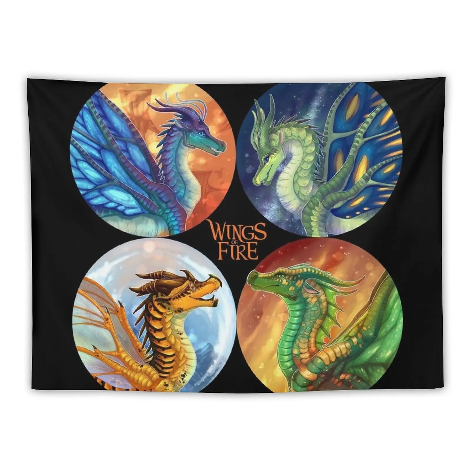 

New Wings of Fire - Heroes of the Lost Continent Tapestry Bedrooms Decorations Decor Home