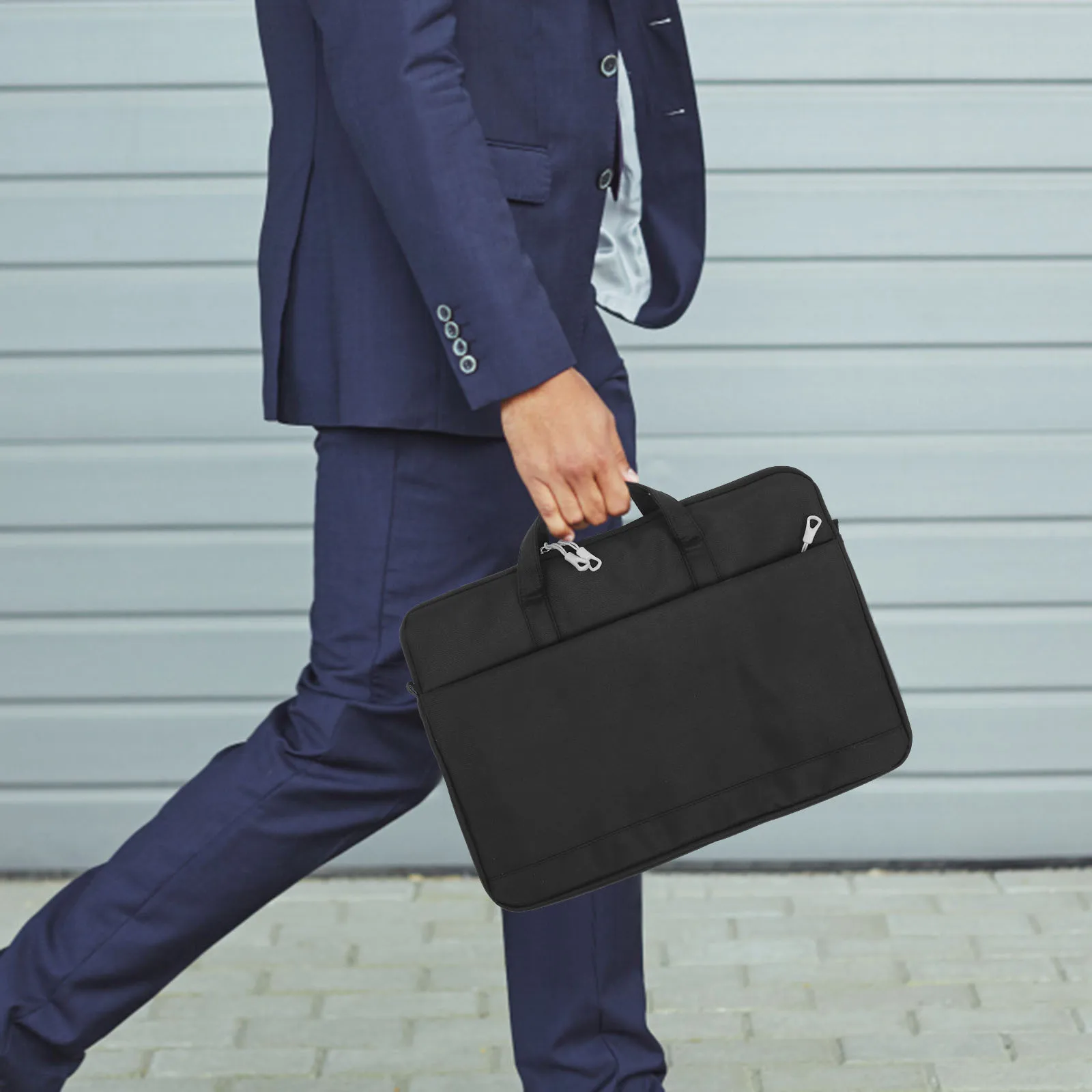 

1 set Laptop Bag Lightweight Shockproof Wear-Resistant Water-Repellent 15.6 Inch Computer Case For Notebook Tablet Organizer