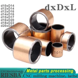 10pc/lot SF-1 Composite Copper Sleeve Oil-free Self-lubricating Bearing Inner Diameter 10 12 14 16 18 20mm Bushing Small Bushing