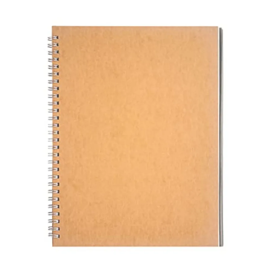 

10 inch x 7.5 inch, 100GSM, Blank Spiral Notebook, 1-Pack, Soft Cover, Sketch book, 100 Pages/ 50 Sheets, with writing backboar