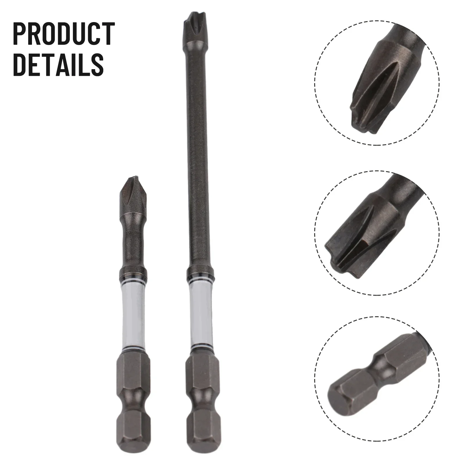Nutdrivers Screw Driver Tools Screwdriver Bit For Socket Switch Hand Tools Hardness Bit Magnetic Anti Non-slip