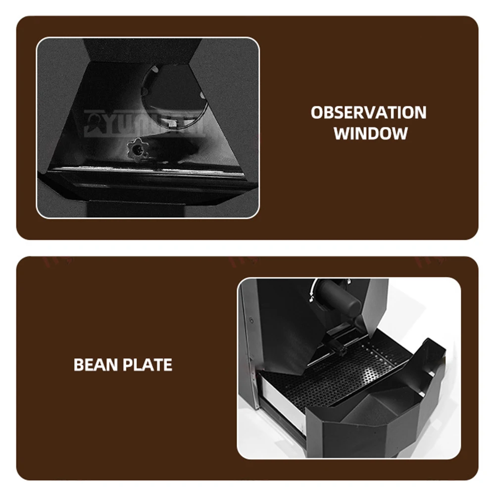 Torréfacteur électrique de grains de café IT-CBR-1, 400g, torréfacteur Commercial de grande capacité, Machine à torréfaction automatique