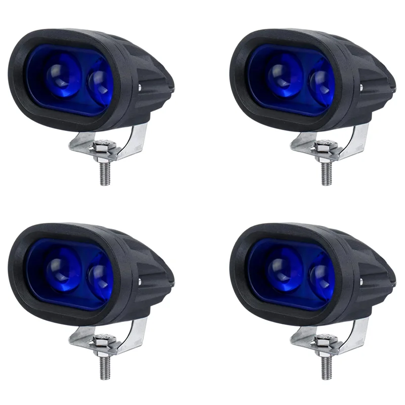 

2X 10V-80V Vehicle Blue LED Warning Signal Lamp Forklift Truck Work Spot Safety Light Car 20W Industrial Safety Lamp