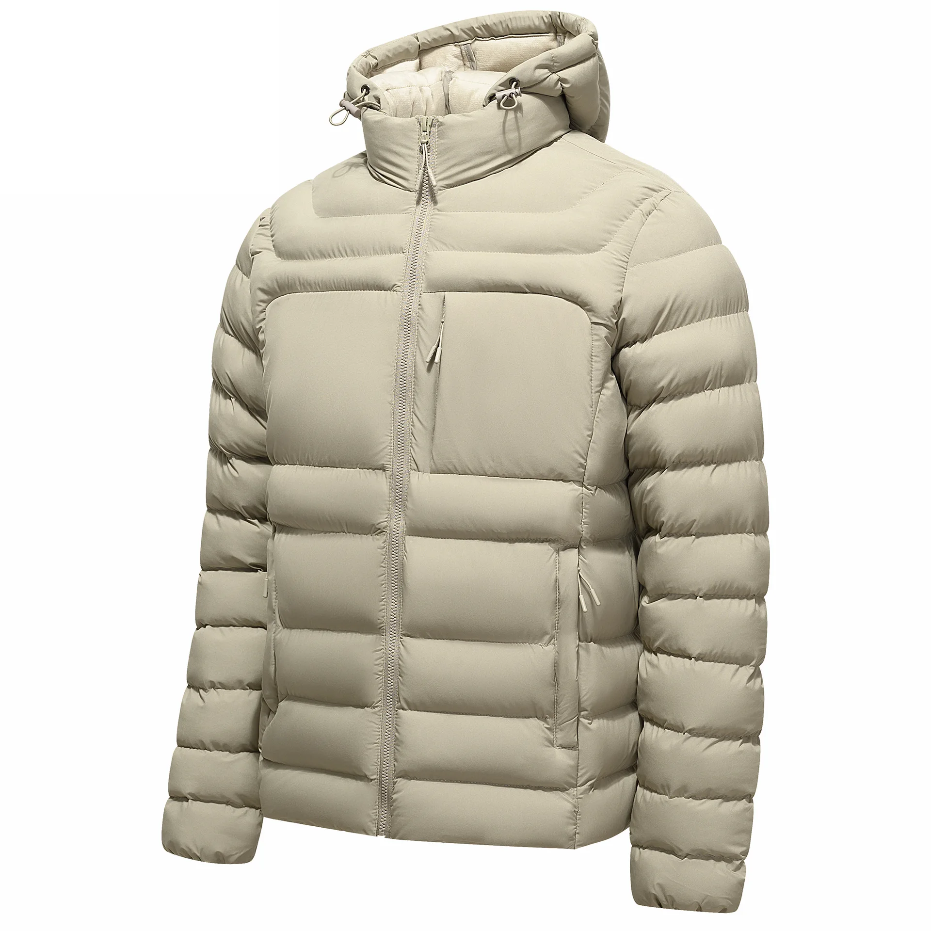 New Fashion Men Hooded Lightweight Parkas Multi Grid Casual Down Jackets Male Slim Fit Warm Coats Trendy Winter Parkas Size 4XL