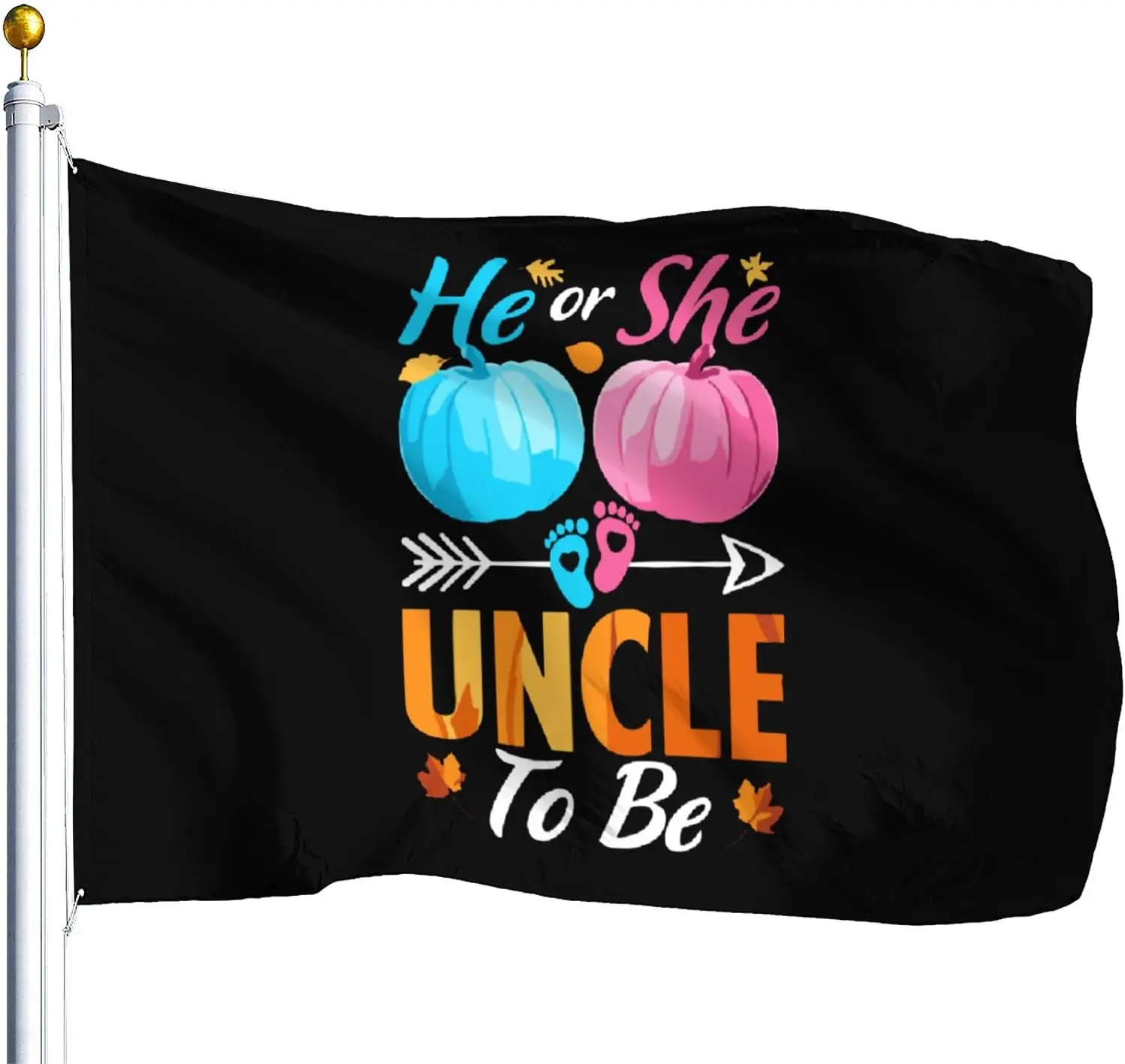 Flagicts 100% Polyester He Or She Uncle To Be Flag