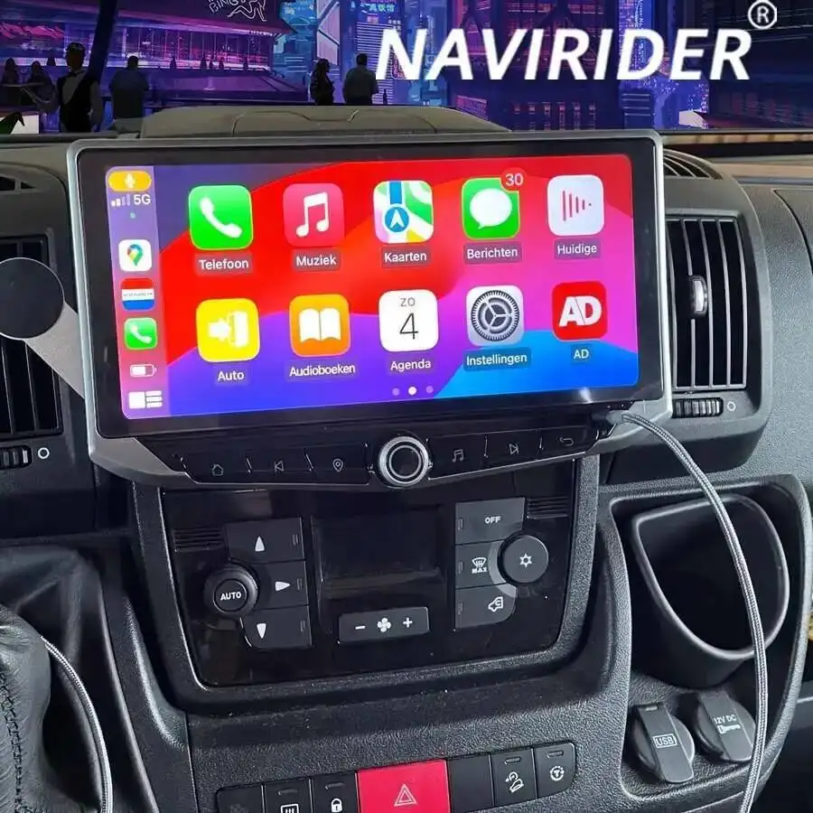 Android CarPlay QLED Screen Autoradio for FIAT DUCATO Peugeot Boxer Citroen Jumper 10