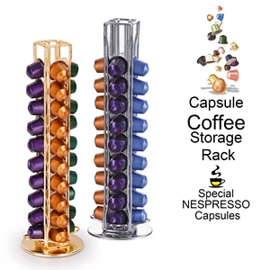 Café Nespresso -Goldkapseln, 40 Pod, Rotationsregal, Kaffeekapseln, Lagerregal 8 Hauptverkaufsunterstützung Nespresso - №2