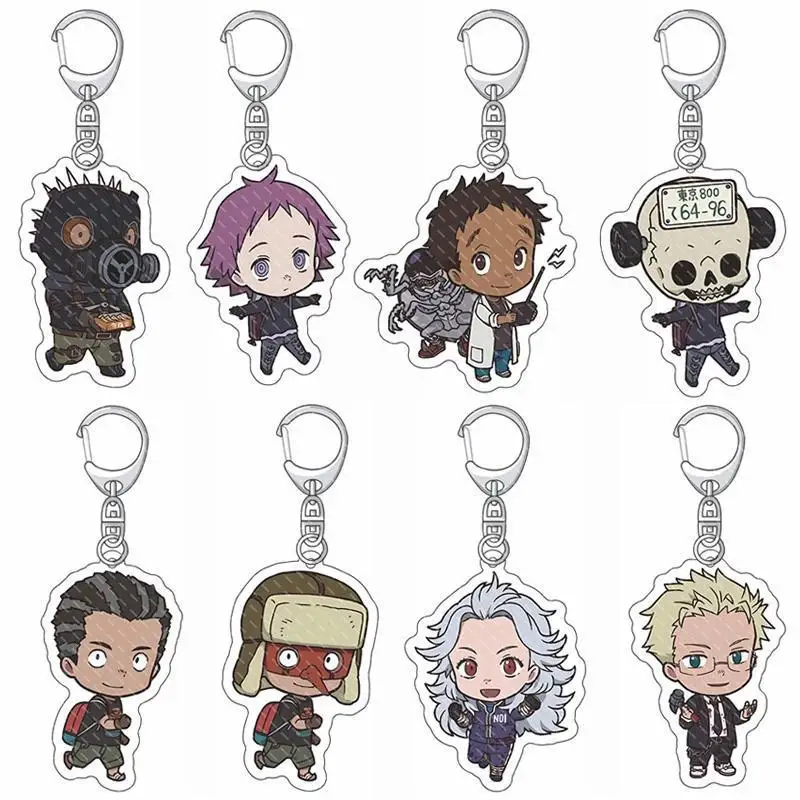 6cm Anime Dorohedoro Keychain Cosplay Charm Keyring Acrylic Figure Key Chain Phone Pendant Halloween Decor Boy Girl's Party