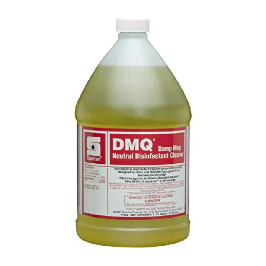

SPARTAN DMQ NEUTRAL DISINFECTANT CLEANER CASE OF 4 GALLONS APPLICATION: GENERAL PURPOSE CLEANING MATERIAL: LIQUID COLOR: CLEAR