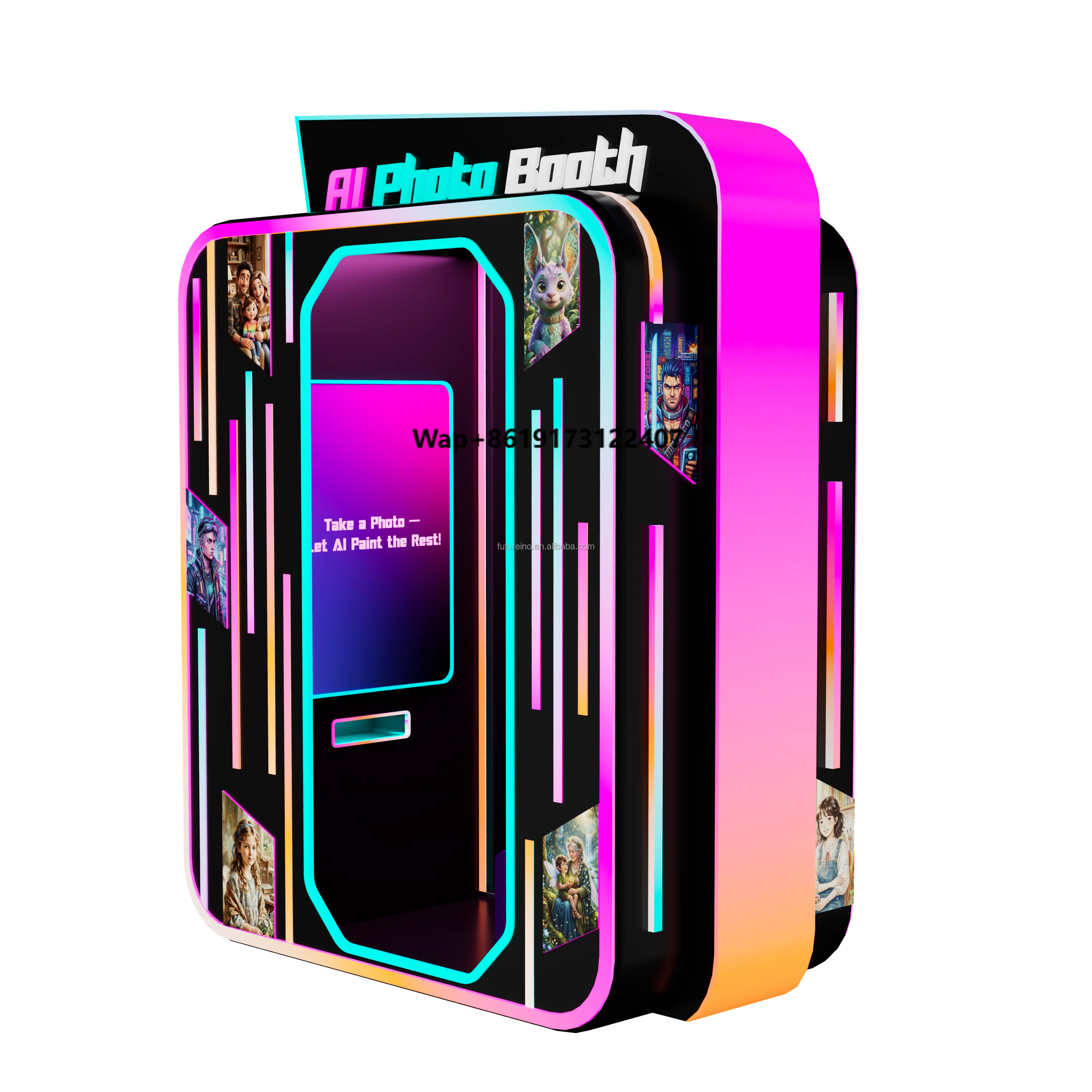 AI Photo Booth, Photo Booth, Photos and Stickers Vending Machine, Photo Booth Machine,photomaton