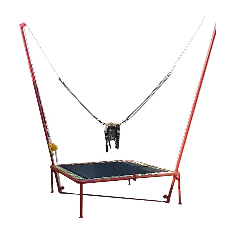 

Single Hand Winch Bungee Trampoline for Kids PP Material 2x2x4m Rectangle Good Elasticity Garden & Home Usepromote sales