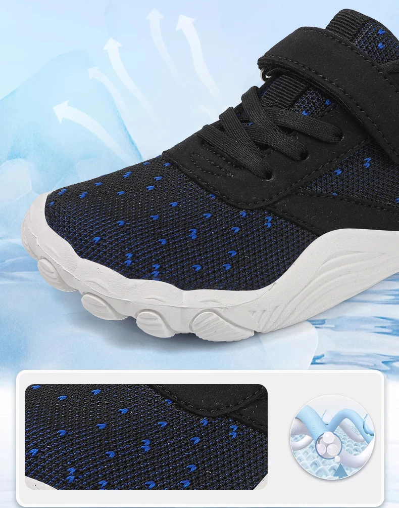 Kinder Barfußschuhe Jungen Mädchen Sneaker Aqua-Schuhe Natürliche Spreizschuhe Breite Zehenpartie Schnelltrocknende Wasserschuhe Strand- und Schwimmschuhe – Detail 3