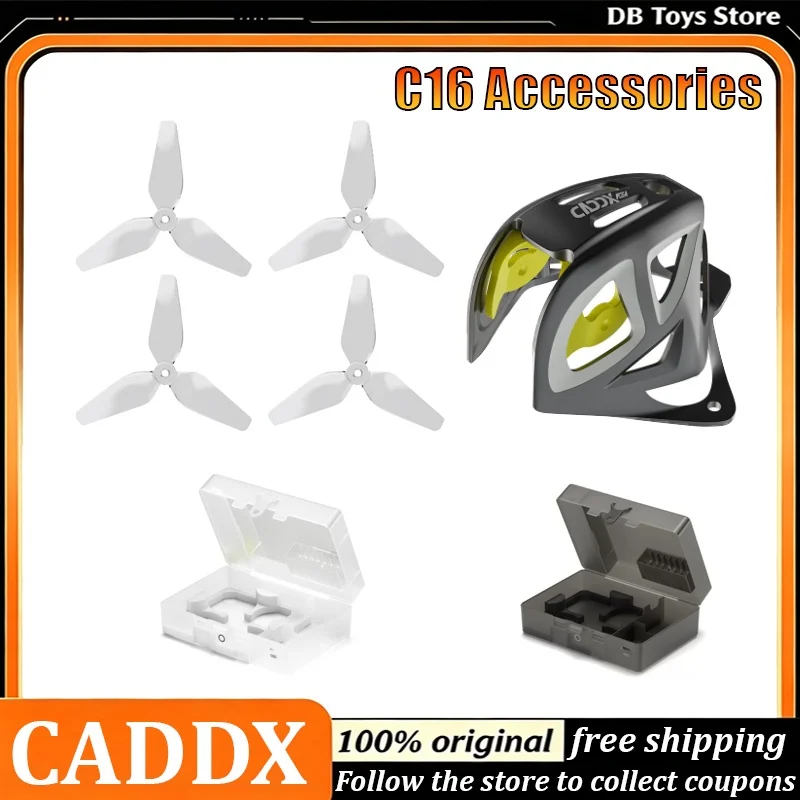 CADDX C16 FPV Drone Accessories Propellers Canopy Level Storage Case Christmas  Halloween Gifts Suitable for Adult Hobby