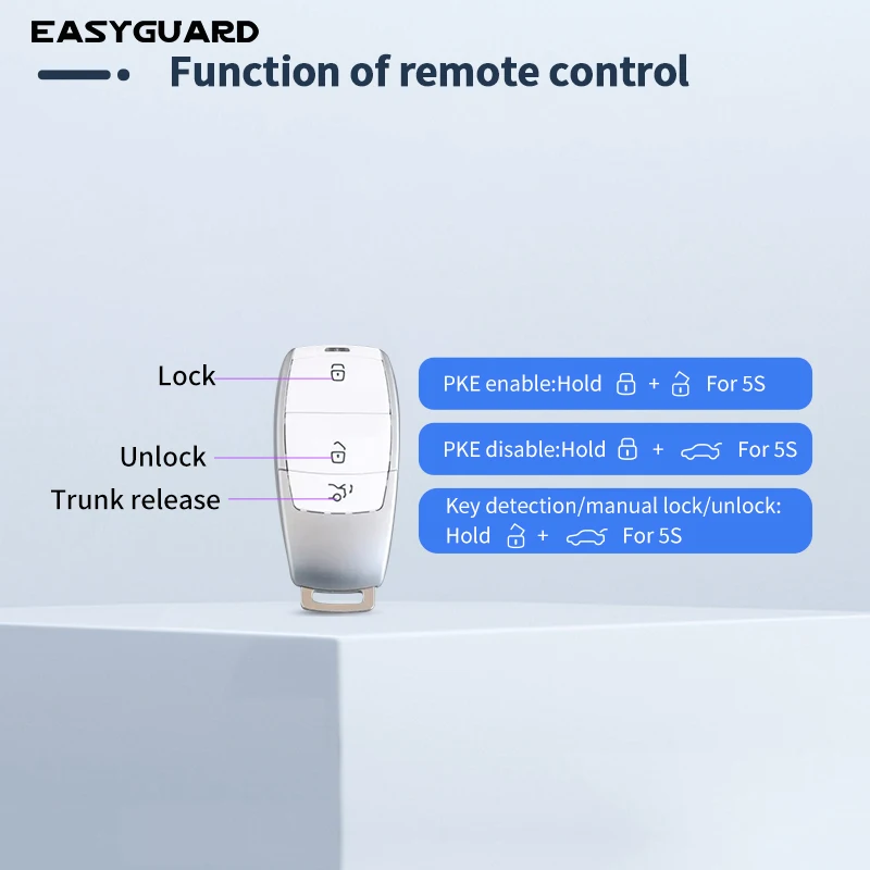 EASYGUARD Smart Key keyless entry fit for benz cars with factory OEM push start button & comfort access entry