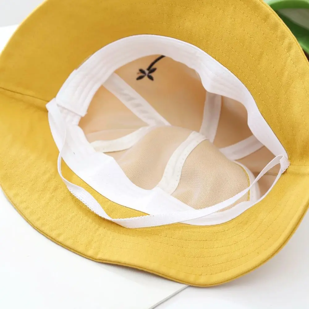 Fashion Cartoon Frog Bucket Hat For Baby Comfortable Sunshade Cap Foldable Fisherman Hat Spring Headwear