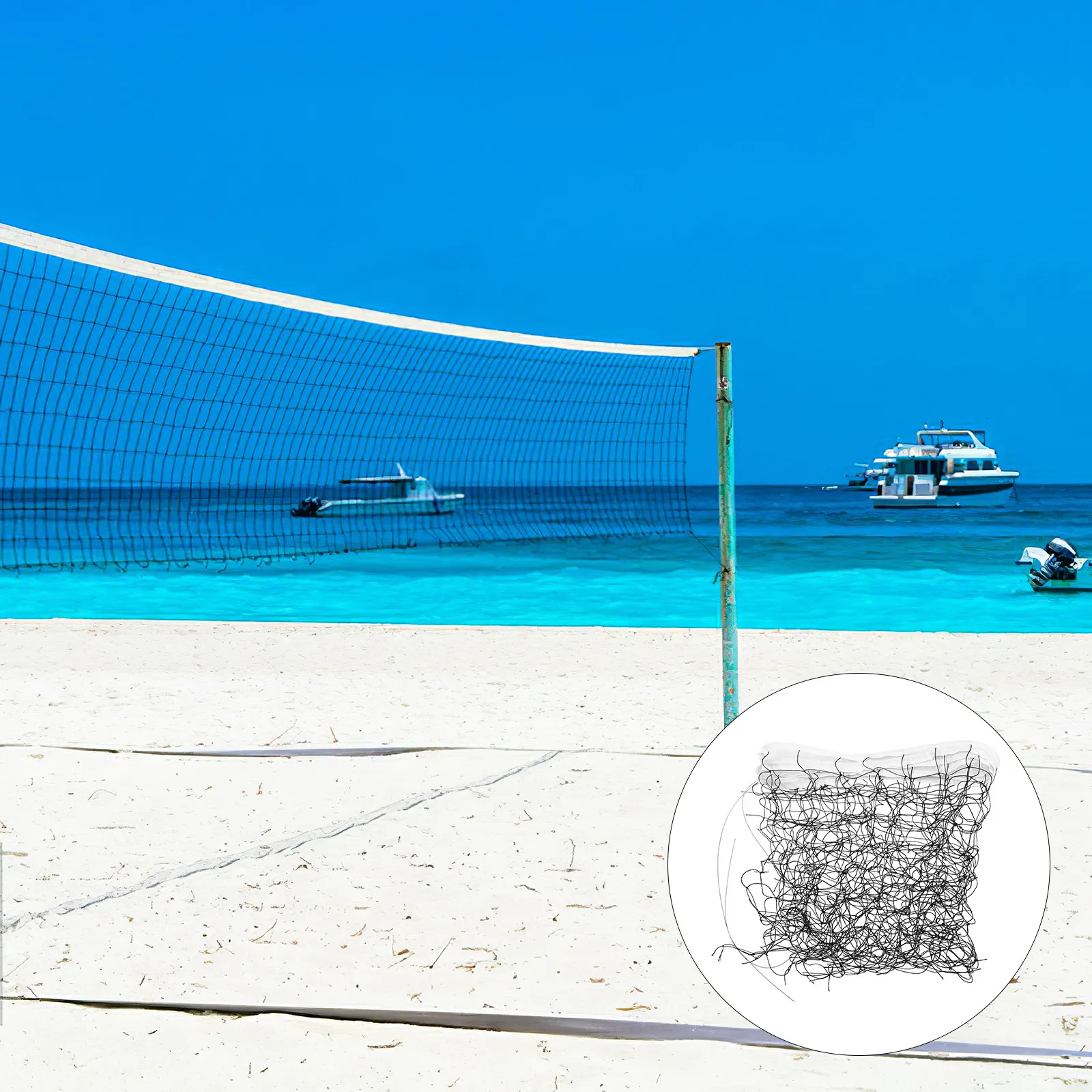Professional Volleyball Net for Sports Braided Polypropylene Heavy Duty Weatherproof Sturdy Construction Compact Portable Indoor
