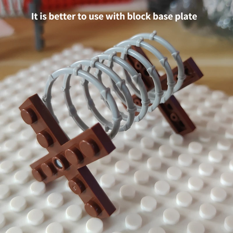 Building Block MOC Part The Road Barricades Military Accessories Obstacles War Scene Construction Compatible with Lego Part