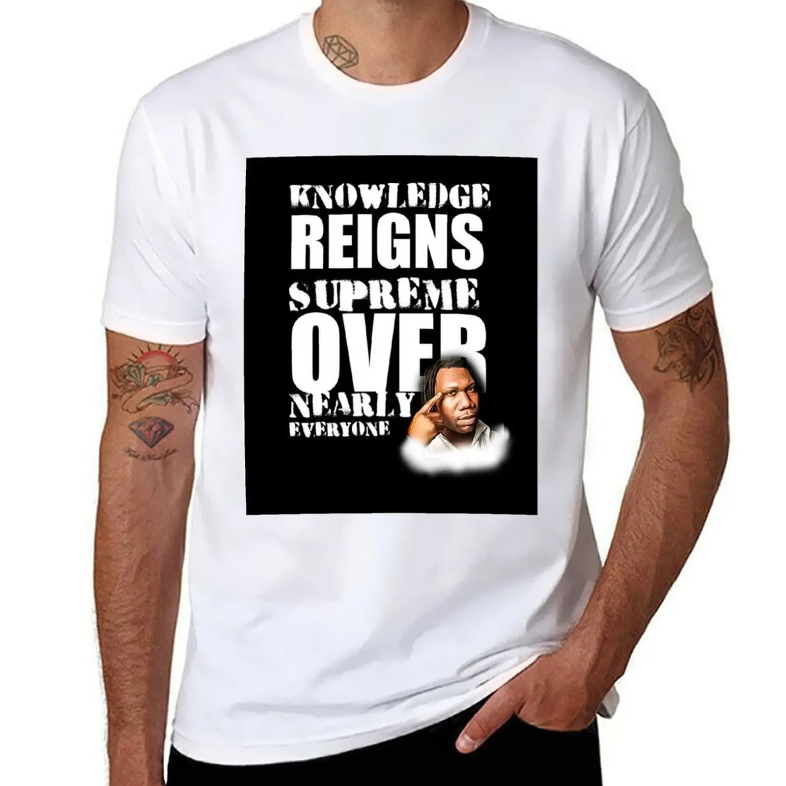 

krs one print T-Shirt t shirts for man cotton funny t shirt man casual T-Shirt