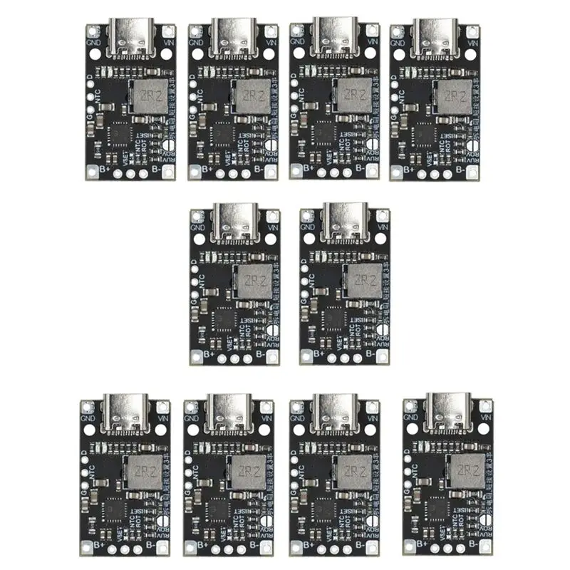 

AED6-10 шт. модуль зарядки литиевой батареи 3,7 В 5 В 2S 3S поддержка зарядки аккумулятора QC модуль быстрой зарядки