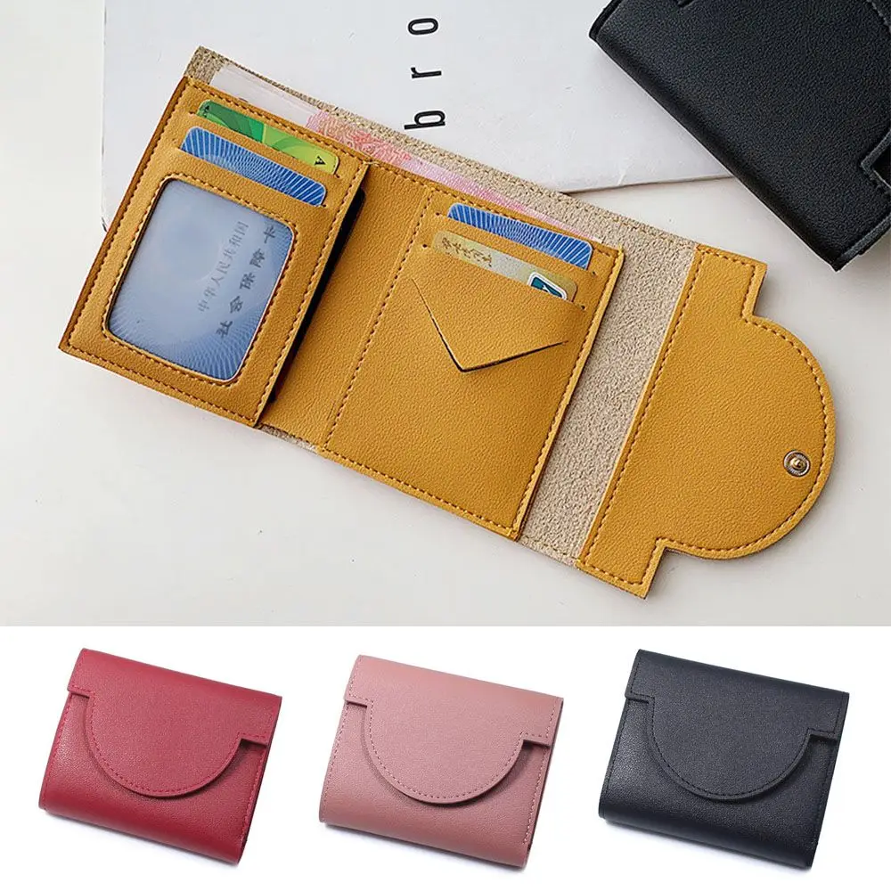 Fashion Leather Card Holder Purse Coin Purse Money Bag Short Wallet