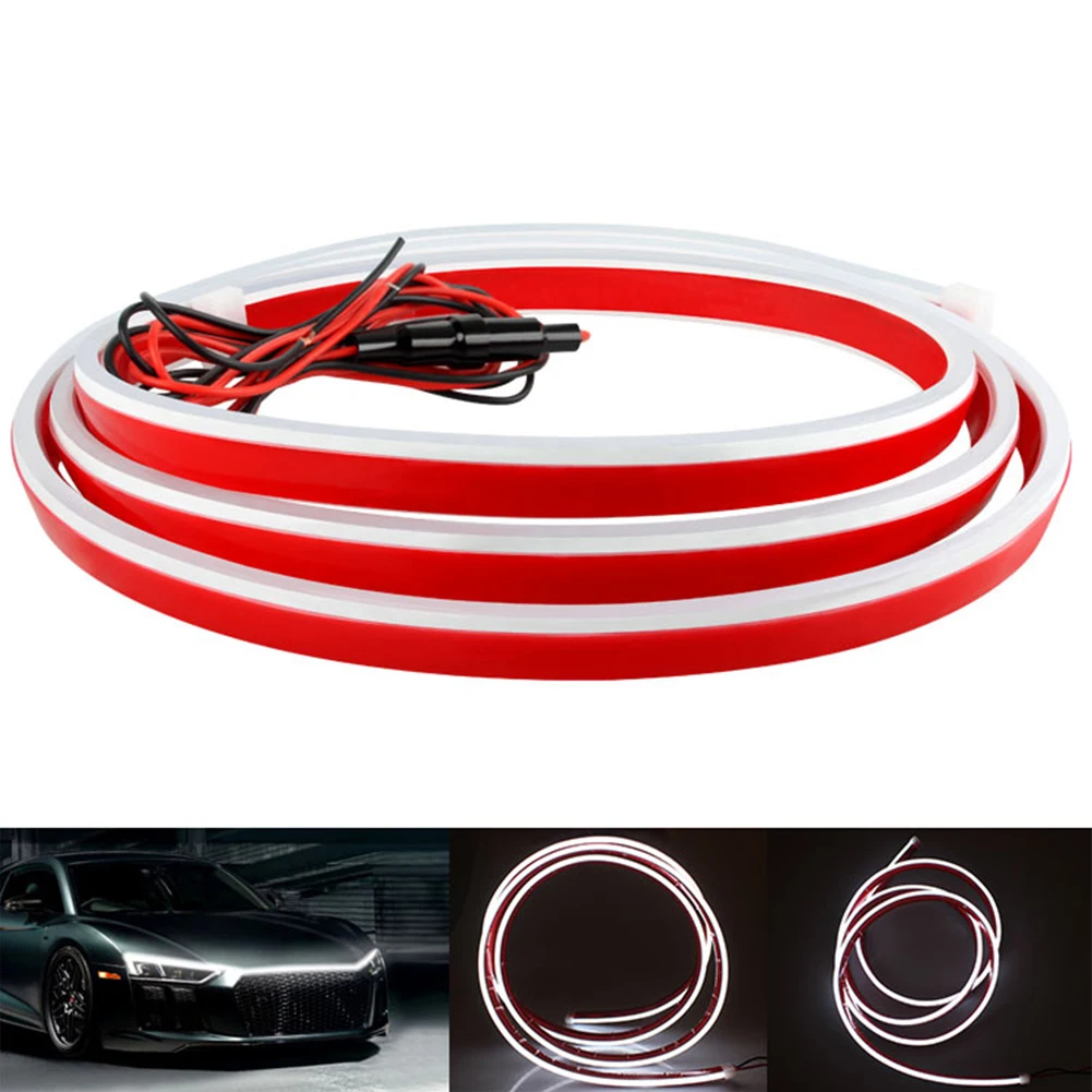 Hood Lights 1x LED Strip Light LED Side Waterproof Convenient Daytime Running Light Decoration Light Brand New