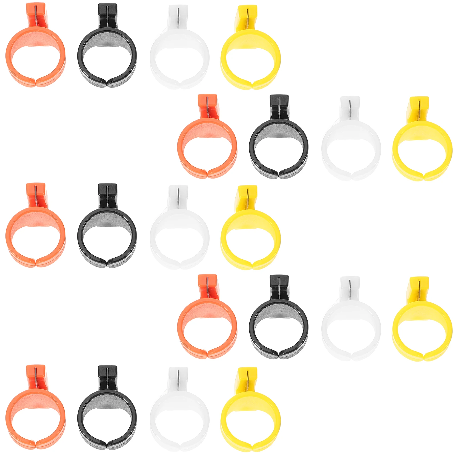 

20 Pcs Ring Thread Cutting Tool Plastic Yarn Sewing Gadgets Embroidery Supply Lightweight Storage Durable