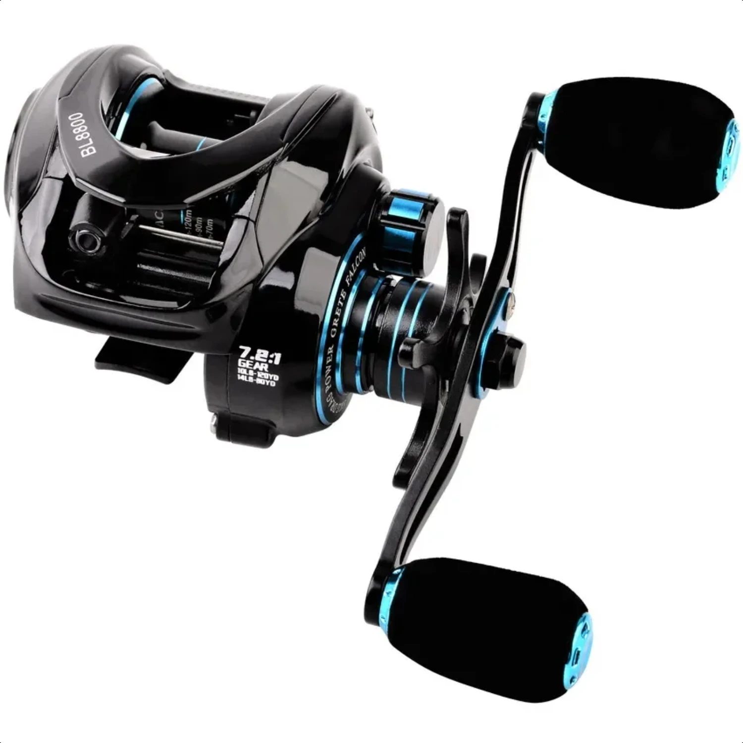 Baitcasting Reel 7.2 1 High Speed Spare Spool Reel Fishing Saltwater Freshwater Fishing Reels Pesca Bait Casting Fishing Wheel