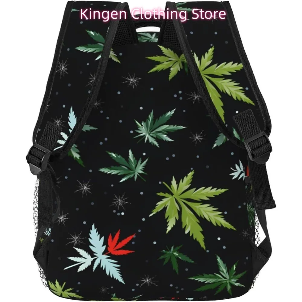 حقيبة كمبيوتر محمول للعودة إلى المدرسة، حقيبة ظهر كارتونية لطيفة على شكل أوراق شجر خفيفة الوزن للكمبيوتر المحمول خفيفة الوزن ومتعددة الأغراض للسفر كاجوال Daypack Uni