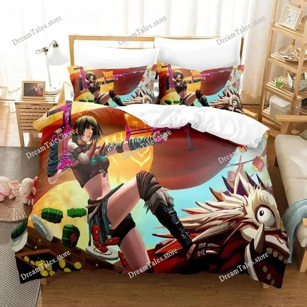 Game Garena Free Fire Bedding Set Single Twin Full Queen King Size Bed Set Aldult Boys Bedroom Duvet Cover Sets 3D Luxury Gift74
