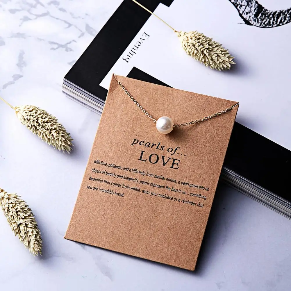 Necklace For Women Imitation Pearl Pendant Chokers Necklaces Girls Gift Bohemia Women Collarbone Chain Necklace Jewelry Gifts