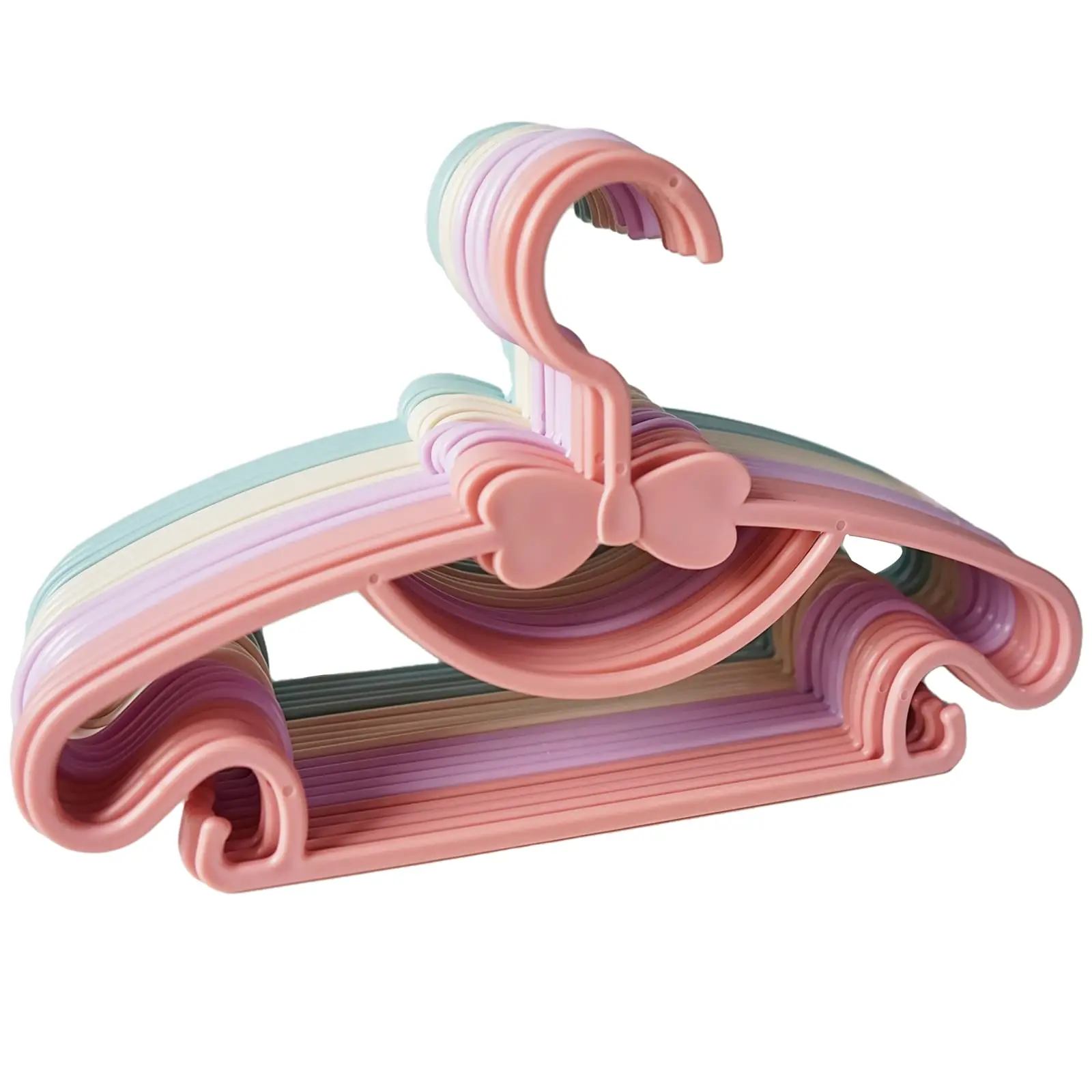 1/4/10Pcs Baby Hangers for Plastic Kids Hangers for Nursery -Childrens Hangers - Great as Toddler or Infant Clothes Hangers