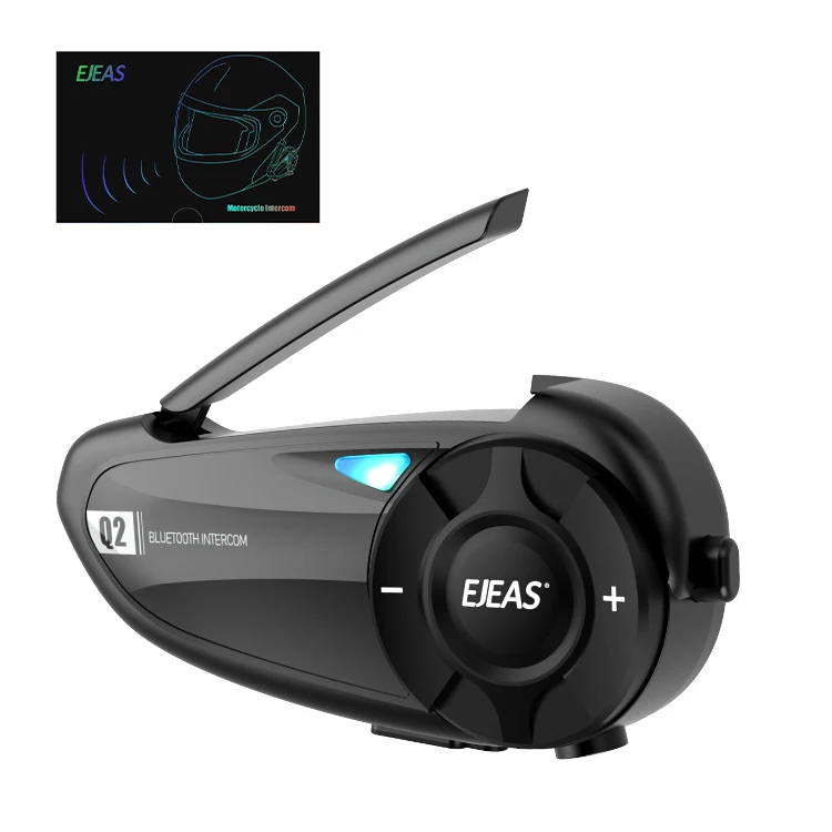 

EJEAS Q2 Factory Direct Sale Motocross Helmet With Waterproof ABS Wireless Intercom System Bluetooth Outdoor Intercom