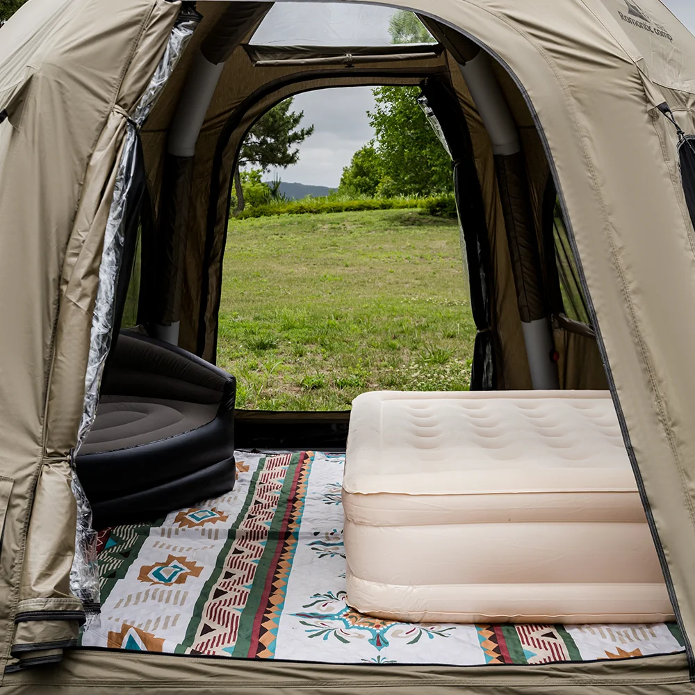 Airo Romantic All-Weather 4.5m Diameter 3000mm+ Waterproof Inflatable Tent Oxford Fabric Grid Four-Season Quick Automatic