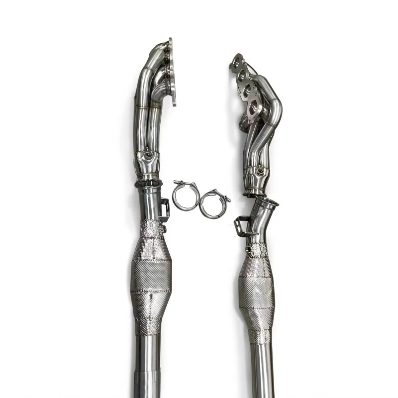 Used for Mercedes Benz C63 W204 High-performance Exhaust Manifold, Stainless Steel Exhaust Modified Racing Power Enhancement