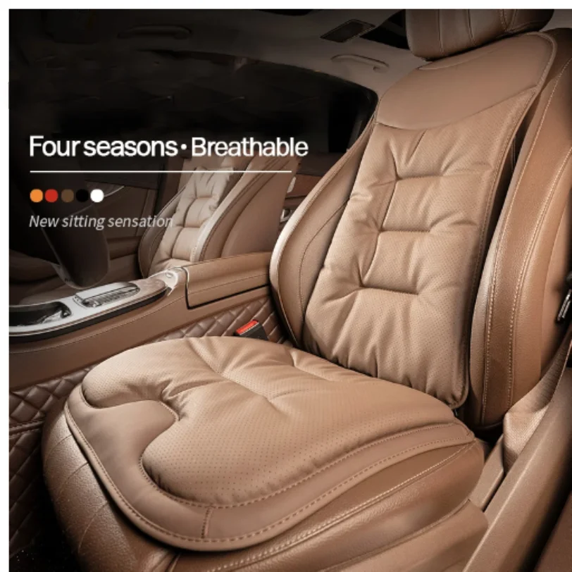 

Universal Car Seat Cover Leather Cars Seat Waist Cushion Covers Four Season Auto Interior Seats Protection Pad Car Accessorie