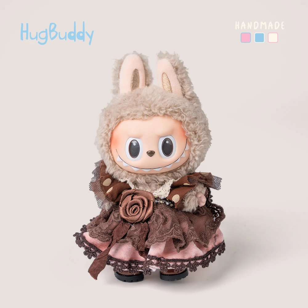 

For Labubu Clothes Joker Skirt 2 Generation 3 Generation Labu Clothes Princess Wind Gauze Skirt Bow Baby Clothes Replacement