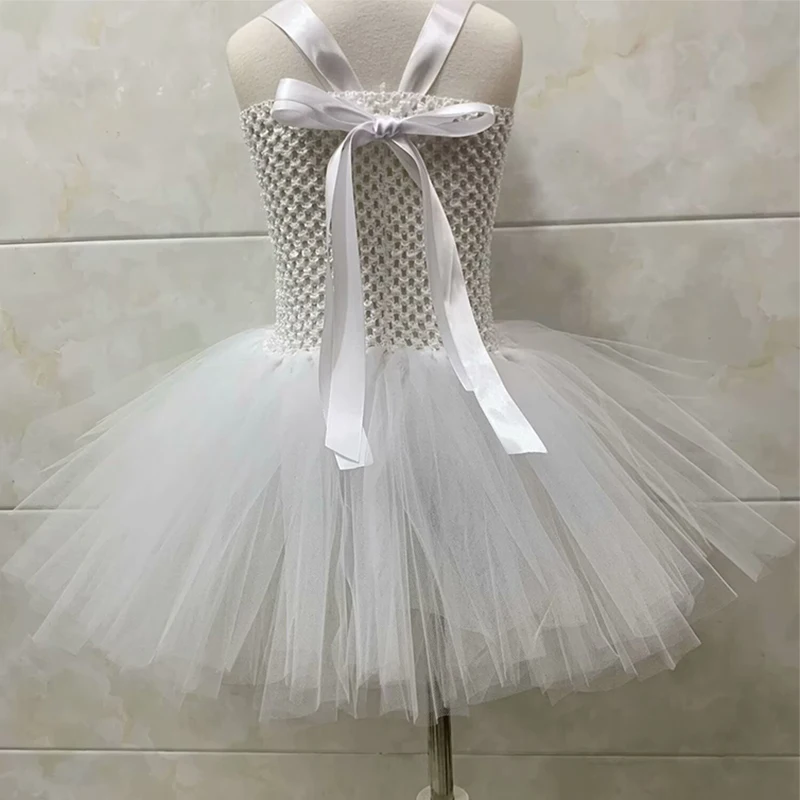 White Snowman Olaf Tutu Dress for Baby Girls Christmas Holiday Costumes Kids Carnival Halloween Outfit Children New Year Clothes