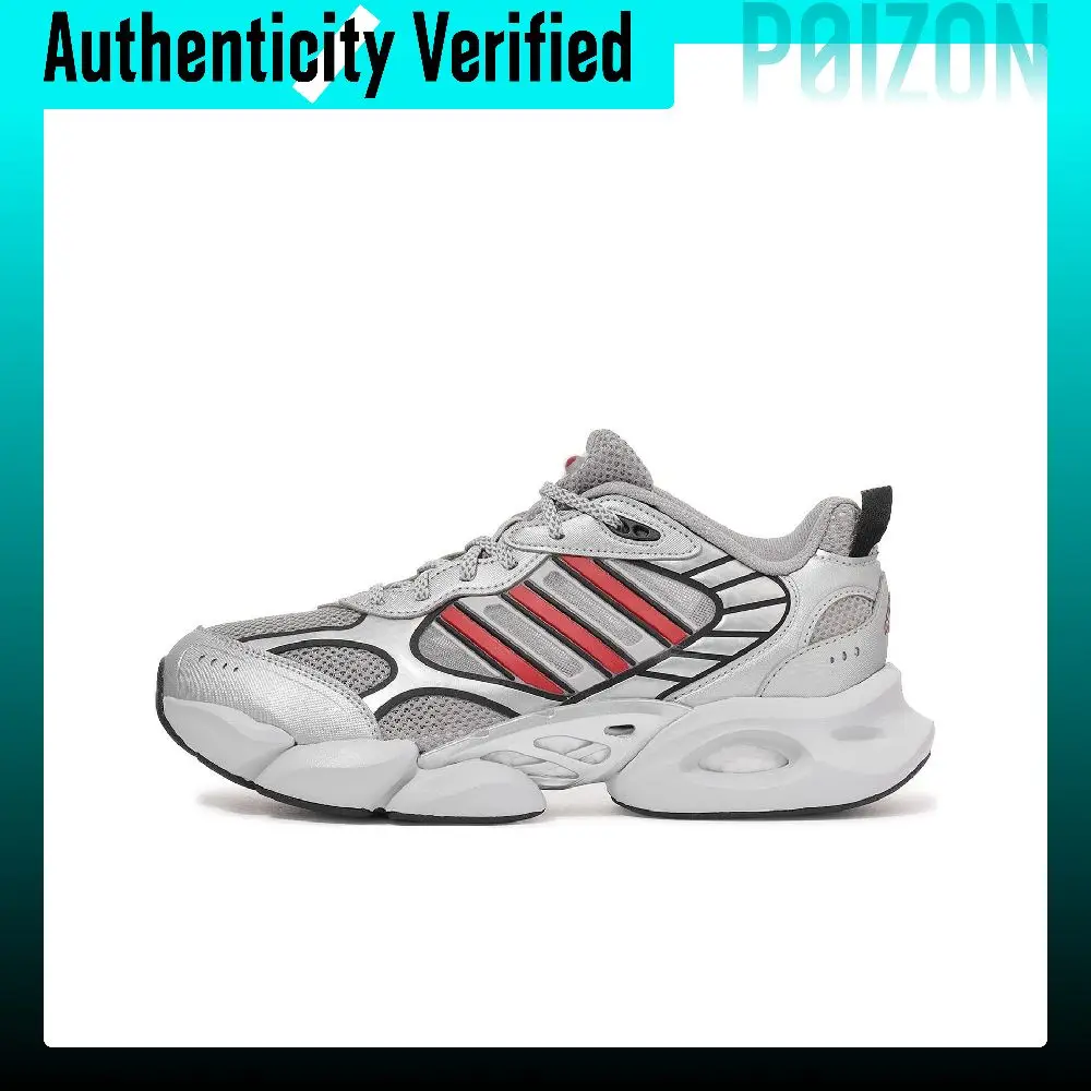 Adidas CLIMACOOL VENTO 3.0 Breathable Low top Casual Running Shoes Unisex Gray Red IH2282