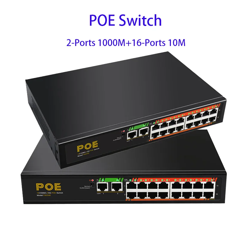 

RJ45 Hub Fast Ethernet POE switch gigabit Internet Splitter Adapter Splitter Extender network switch Built-in power supply VLAN