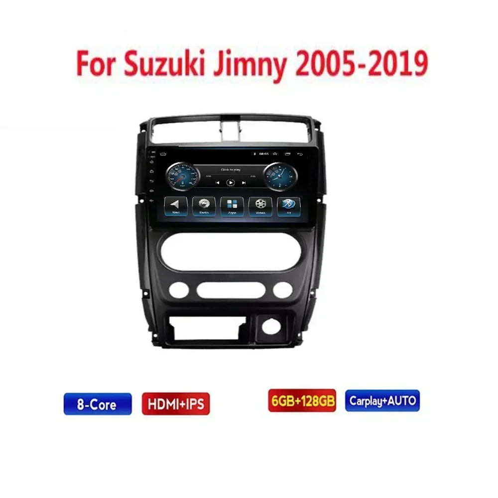 2 Din Android 13 Car Stereo Radio DVD GPS Multimedia Video Player 5G WiFi Camera DSP Carplay For Suzuki Jimny 3 2005 - 2035