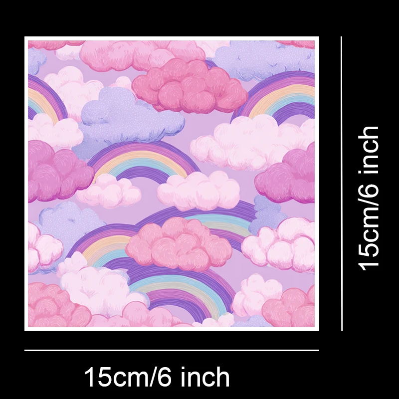 Juego de papel para álbum de recortes de 6 "x 6" (36 hojas): patrones artesanales para álbumes de recortes, origami, planificador y tarjetas DIY.