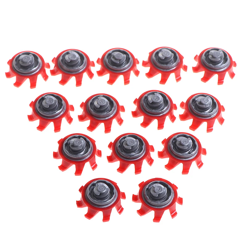 14Pcs Red Golf Shoes Spikes Fast Twist Studs Cleats Softspikes For Footjoy Sports Shoes Accesories