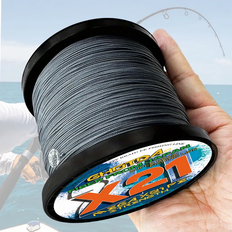 X21 Stränge Super Starke Multifilament PE Angelschnur 300 m Hohl Geflochtene PE Draht 27-212LB für Karpfen Bass Fishing Tackle Pesca
