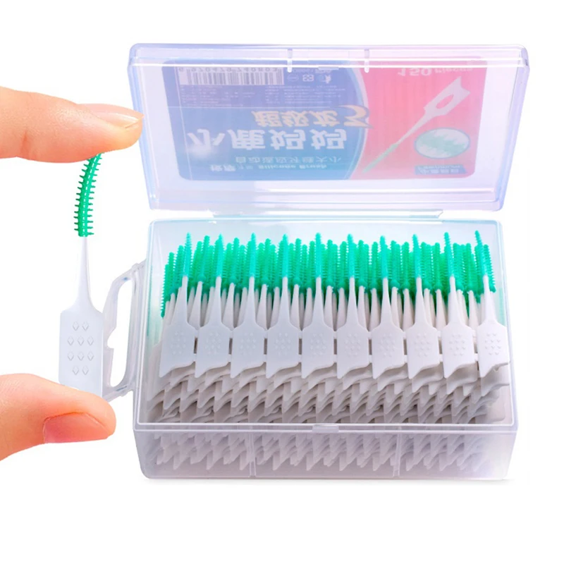 

150Pcs/set Silicone Interdental Brushes Super Soft Dental Cleaning Brush